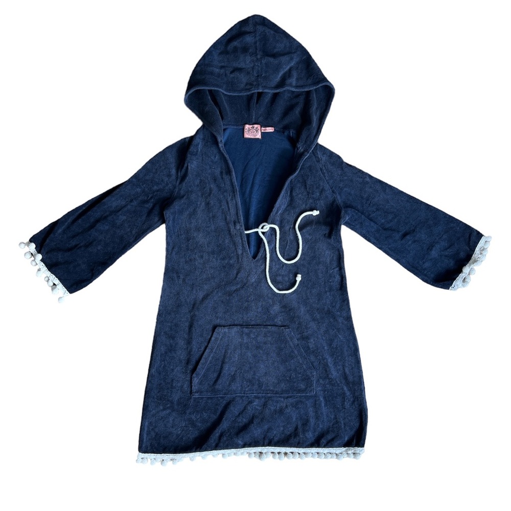 Juicy Couture swim cover with ball trim